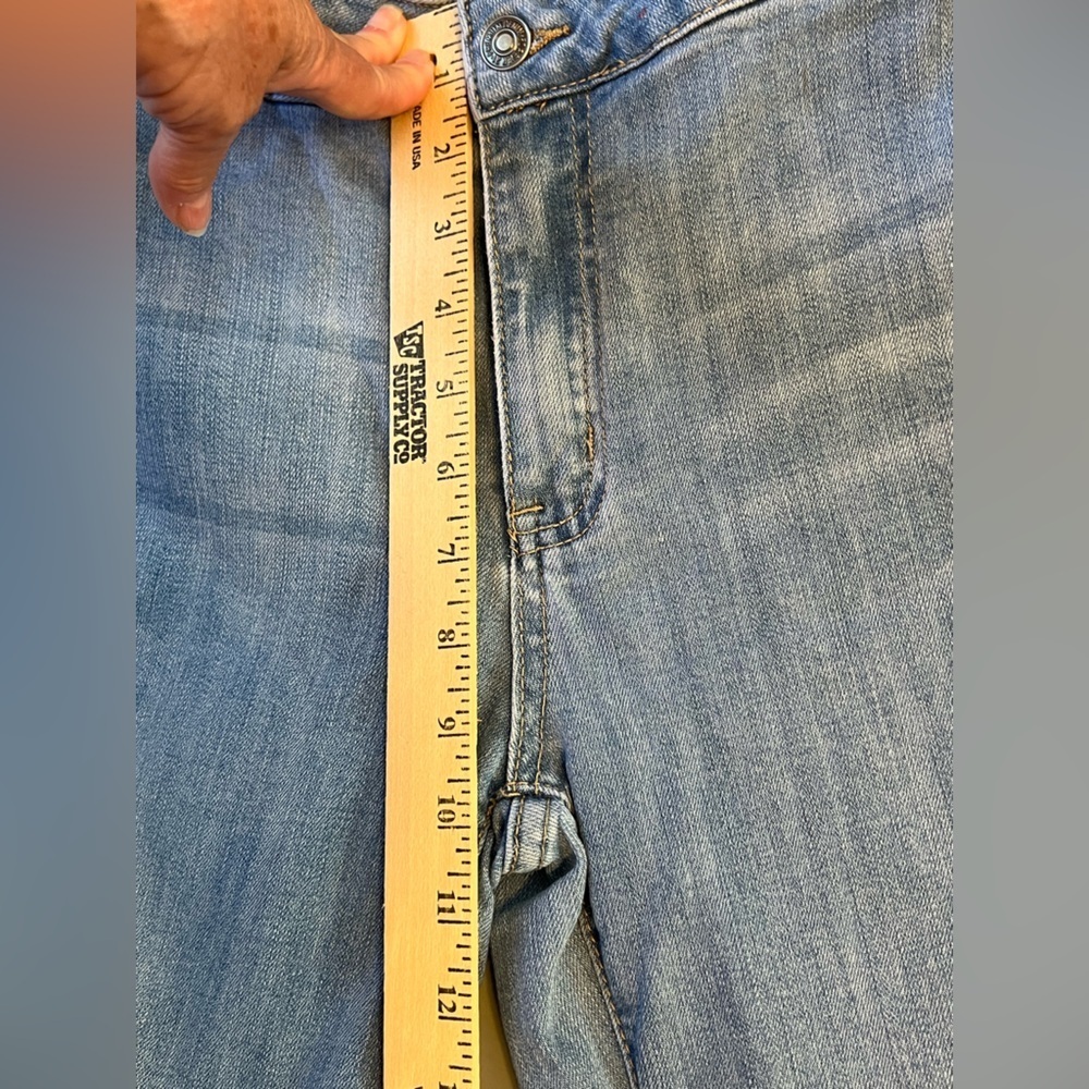 Forever 21 Light Blue Wide Leg High Waist Super Flare  Jeans 26x30 - Picture 5 of 5